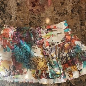Diesel Mini Multi-Color Floral Skirt